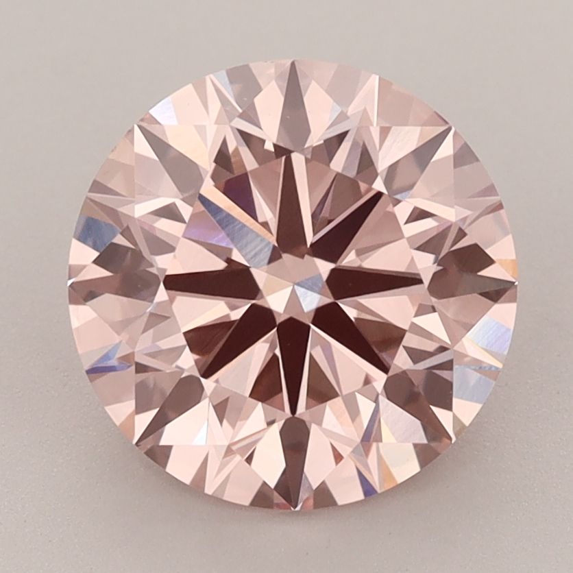 Lab-Grown ROUND Diamond - 3.02 Carat, Fancy Intense Brownish Pink Color, VVS2 Clarity | Sustainable Luxury, Dazzling Brilliance | IGI | Certified 631417918