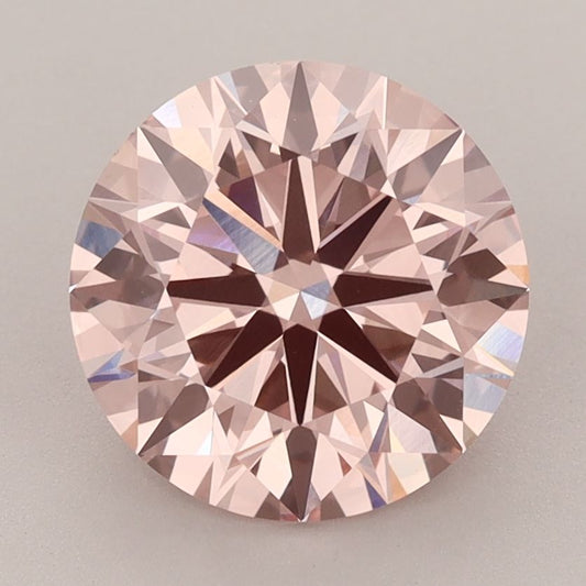 Lab-Grown ROUND Diamond - 3.02 Carat, Fancy Intense Brownish Pink Color, VVS2 Clarity | Sustainable Luxury, Dazzling Brilliance | IGI | Certified 631417918