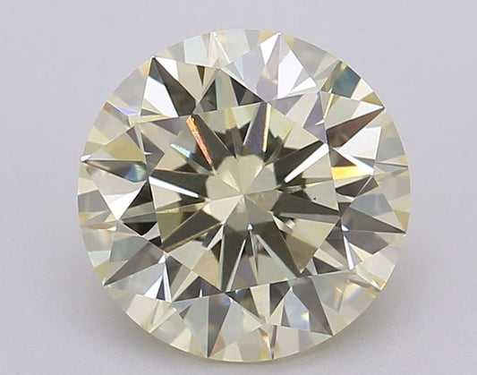 Lab-Grown ROUND Diamond - 2.04 Carat, Fancy Yellow Color, VS1 Clarity | Sustainable Luxury, Dazzling Brilliance | IGI | Certified LG611357450