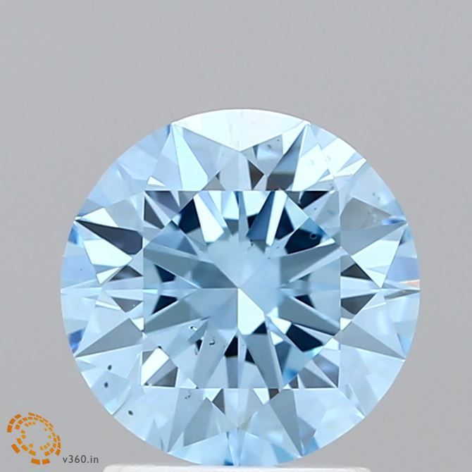 Lab-Grown ROUND Diamond - 1.9 Carat, Fancy Vivid Blue Color, VS2 Clarity | Sustainable Luxury, Dazzling Brilliance | IGI | Certified LG632422295