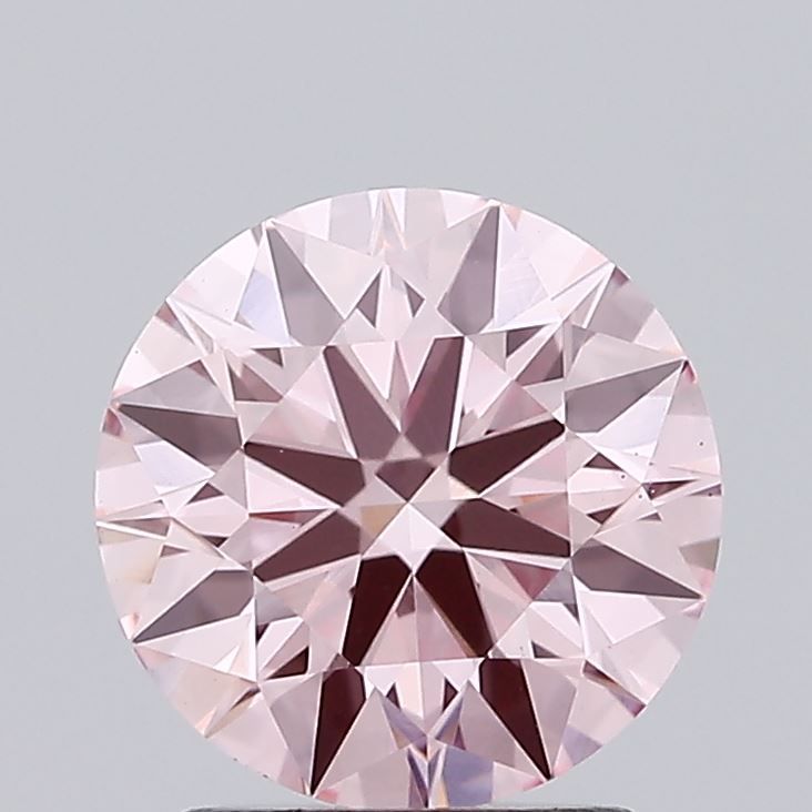 Lab-Grown ROUND Diamond - 1.57 Carat, Fancy Vivid Pink Color, VS1 Clarity | Sustainable Luxury, Dazzling Brilliance | IGI | Certified LG637444634