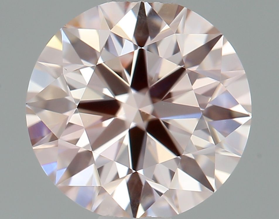 Lab-Grown ROUND Diamond - 0.87 Carat, Fancy Pink Color, VVS2 Clarity | Sustainable Luxury, Dazzling Brilliance | IGI | Certified LG642428006