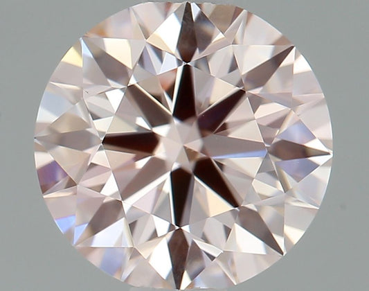 Lab-Grown ROUND Diamond - 0.87 Carat, Fancy Pink Color, VVS2 Clarity | Sustainable Luxury, Dazzling Brilliance | IGI | Certified LG642428006