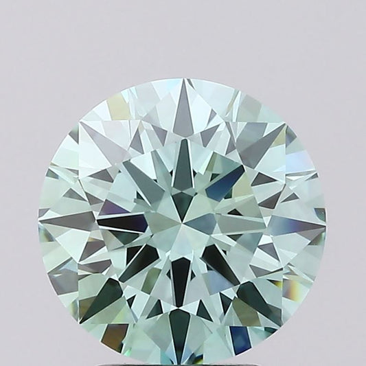 Lab-Grown ROUND Diamond - 3.2 Carat, Fancy Intense Green Color, VVS1 Clarity | Sustainable Luxury, Dazzling Brilliance | IGI | Certified LG614394881