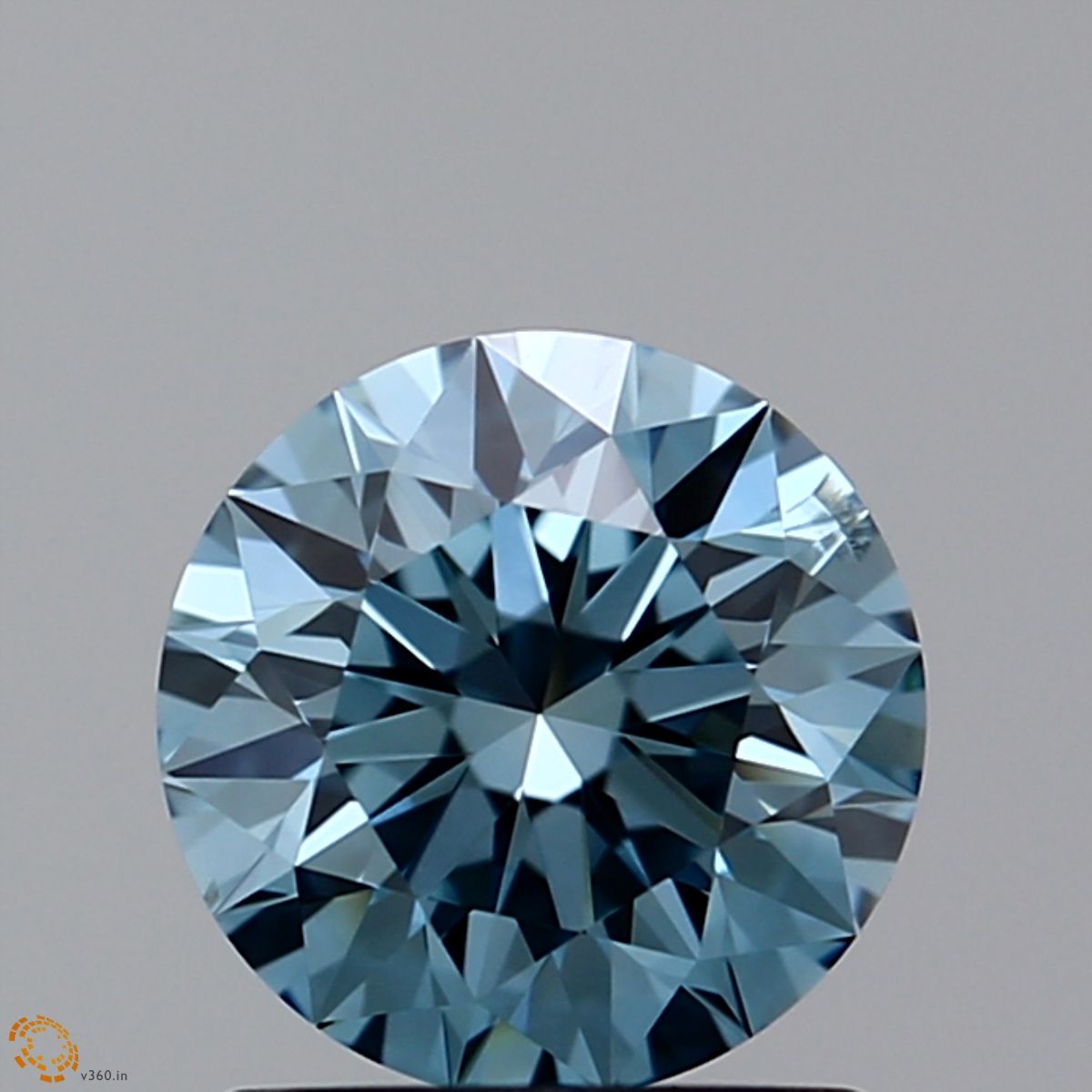 Lab-Grown ROUND Diamond - 1.02 Carat, Fancy Greenish Blue Color, SI1 Clarity | Sustainable Luxury, Dazzling Brilliance | IGI | Certified LG10989416