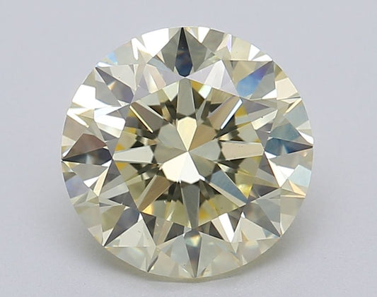 Lab-Grown ROUND Diamond - 2.06 Carat, Fancy Yellow Color, VS1 Clarity | Sustainable Luxury, Dazzling Brilliance | IGI | Certified LG611372088