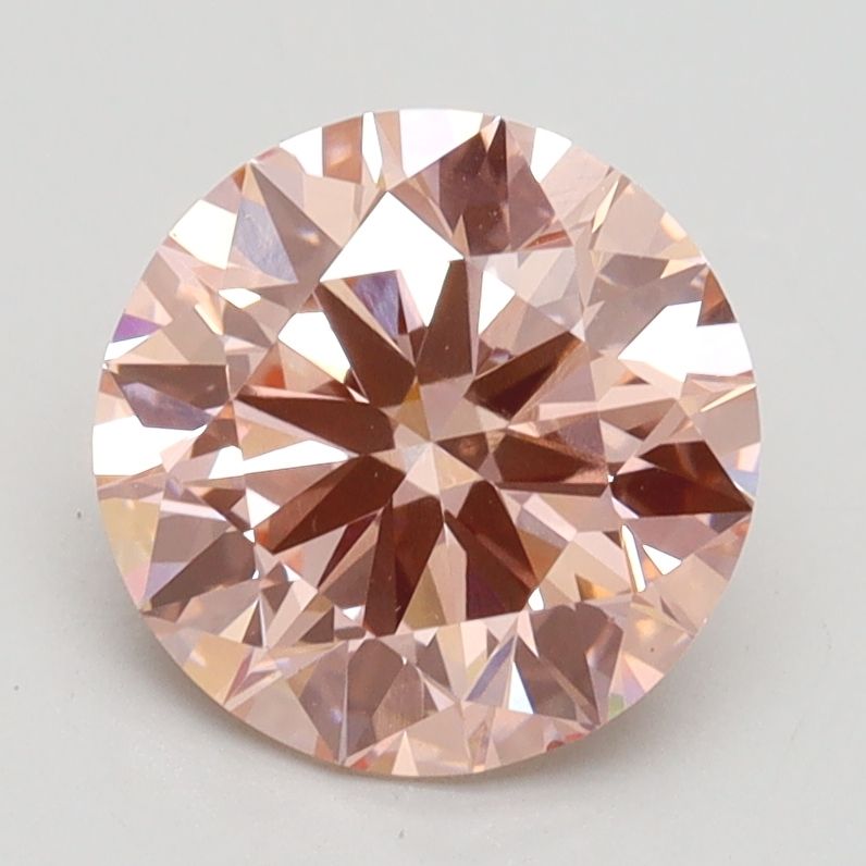 Lab-Grown ROUND Diamond - 2.06 Carat, Fancy Intense Pink Color, VS1 Clarity | Sustainable Luxury, Dazzling Brilliance | IGI | Certified LG534241464