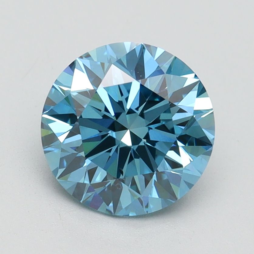 Lab-Grown ROUND Diamond - 1.78 Carat, Fancy Vivid Blue Color, VS2 Clarity | Sustainable Luxury, Dazzling Brilliance | IGI | Certified LG584352965