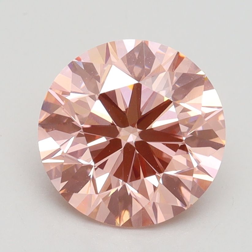 Lab-Grown ROUND Diamond - 2.09 Carat, Fancy Vivid Pink Color, VVS2 Clarity | Sustainable Luxury, Dazzling Brilliance | IGI | Certified LG528227103