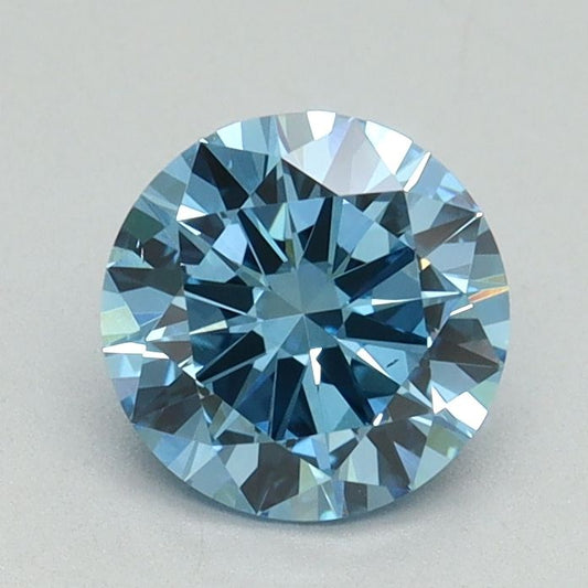 Lab-Grown ROUND Diamond - 1 Carat, Fancy Vivid Blue Color, VS1 Clarity | Sustainable Luxury, Dazzling Brilliance | IGI | Certified LG644432014