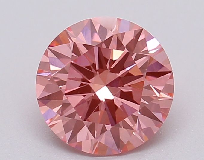 Lab-Grown ROUND Diamond - 1.04 Carat, Fancy Vivid Pink Color, VS1 Clarity | Sustainable Luxury, Dazzling Brilliance | IGI | Certified LG615366948