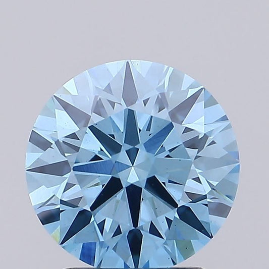 Lab-Grown ROUND Diamond - 2.06 Carat, Fancy Vivid Blue Color, VS1 Clarity | Sustainable Luxury, Dazzling Brilliance | IGI | Certified LG623483863