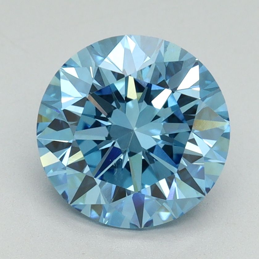 Lab-Grown ROUND Diamond - 2.29 Carat, Fancy Vivid Blue Color, VS1 Clarity | Sustainable Luxury, Dazzling Brilliance | IGI | Certified LG644405219