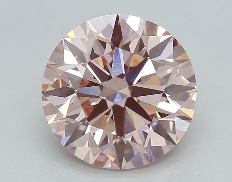 Lab-Grown ROUND Diamond - 3.06 Carat, Fancy Intense Pink Color, VS1 Clarity | Sustainable Luxury, Dazzling Brilliance | IGI | Certified LG629479352