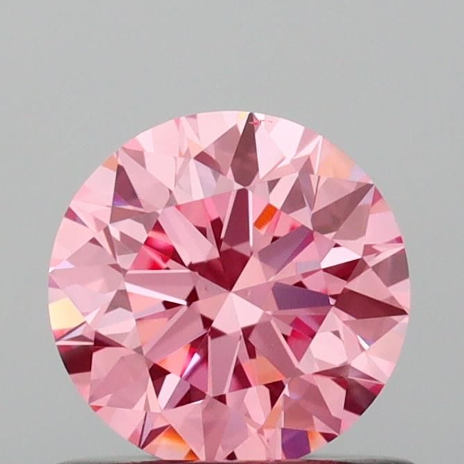 Lab-Grown ROUND Diamond - 0.7 Carat, Fancy Vivid Pink Color, VS1 Clarity | Sustainable Luxury, Dazzling Brilliance | IGI | Certified LG642482378