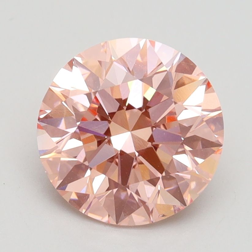 Lab-Grown ROUND Diamond - 2.08 Carat, Fancy Intense Pink Color, VS1 Clarity | Sustainable Luxury, Dazzling Brilliance | IGI | Certified LG532244557