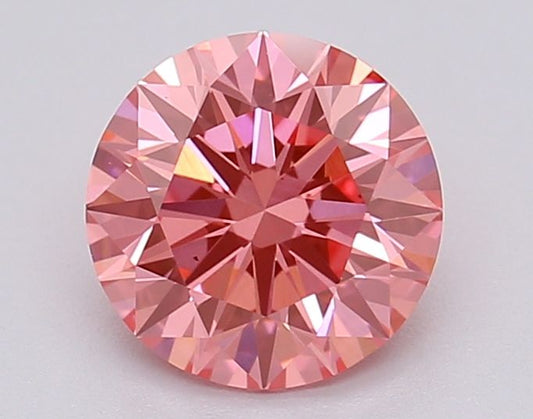 Lab-Grown ROUND Diamond - 1.02 Carat, Fancy Vivid Pink Color, VS2 Clarity | Sustainable Luxury, Dazzling Brilliance | IGI | Certified LG615367040