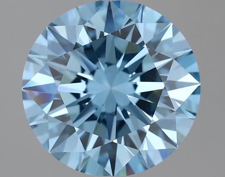 Lab-Grown ROUND Diamond - 2.22 Carat, Fancy Vivid Blue Color, VVS1 Clarity | Sustainable Luxury, Dazzling Brilliance | IGI | Certified LG636412156