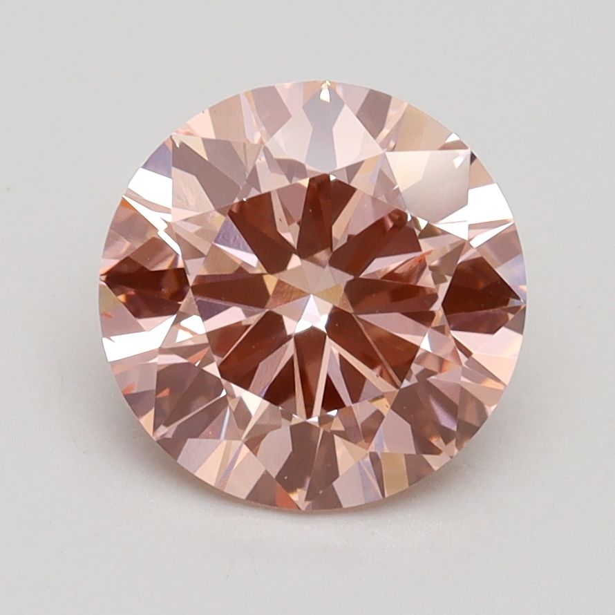 Lab-Grown ROUND Diamond - 2 Carat, Fancy Intense Pink Color, VS2 Clarity | Sustainable Luxury, Dazzling Brilliance | IGI | Certified LG534244399