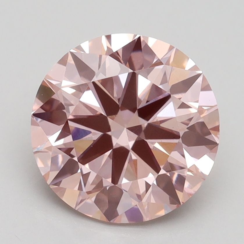 Lab-Grown ROUND Diamond - 2.5 Carat, Fancy Intense Pink Color, VS1 Clarity | Sustainable Luxury, Dazzling Brilliance | IGI | Certified LG532246655