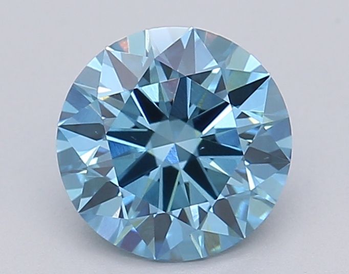 Lab-Grown ROUND Diamond - 1 Carat, Fancy Vivid Blue Color, VS1 Clarity | Sustainable Luxury, Dazzling Brilliance | IGI | Certified LG615361348