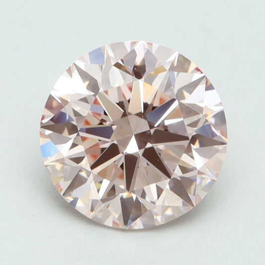 Lab-Grown ROUND Diamond - 3.14 Carat, Fancy Intense Pink Color, VVS2 Clarity | Sustainable Luxury, Dazzling Brilliance | IGI | Certified LG616434277