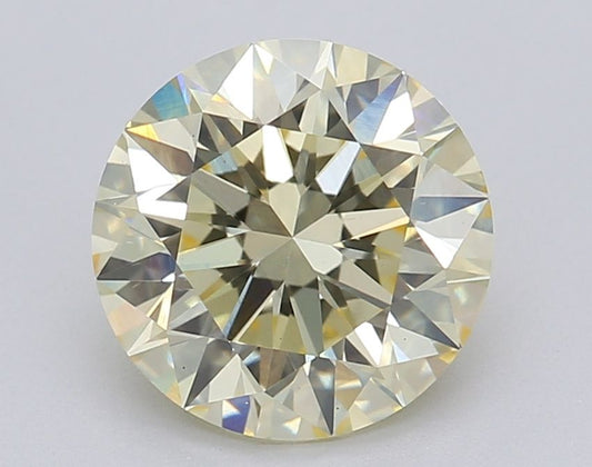 Lab-Grown ROUND Diamond - 2.04 Carat, Fancy Yellow Color, VS2 Clarity | Sustainable Luxury, Dazzling Brilliance | IGI | Certified LG610345353