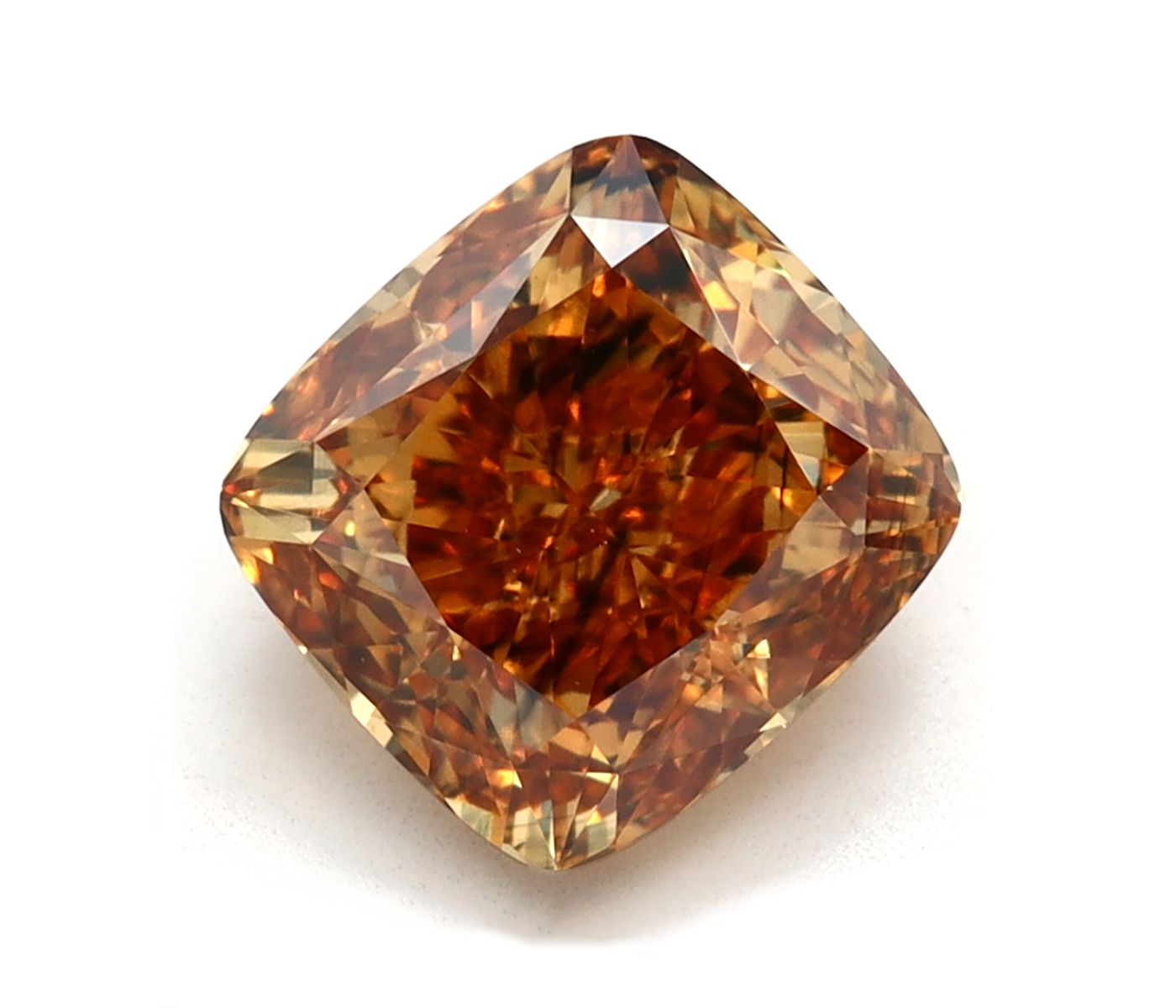 Lab-Grown CUSHION MODIFIED Diamond - 1.45 Carat, Brownish Yellow Color, SI2 Clarity | Sustainable Luxury, Dazzling Brilliance | NONE | Certified cddiamllcC136000101