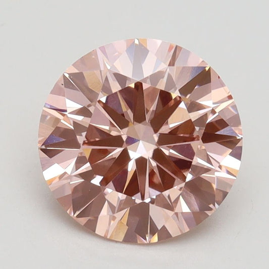 Lab-Grown ROUND Diamond - 2.08 Carat, Fancy Pink Color, VS1 Clarity | Sustainable Luxury, Dazzling Brilliance | IGI | Certified LG532242900