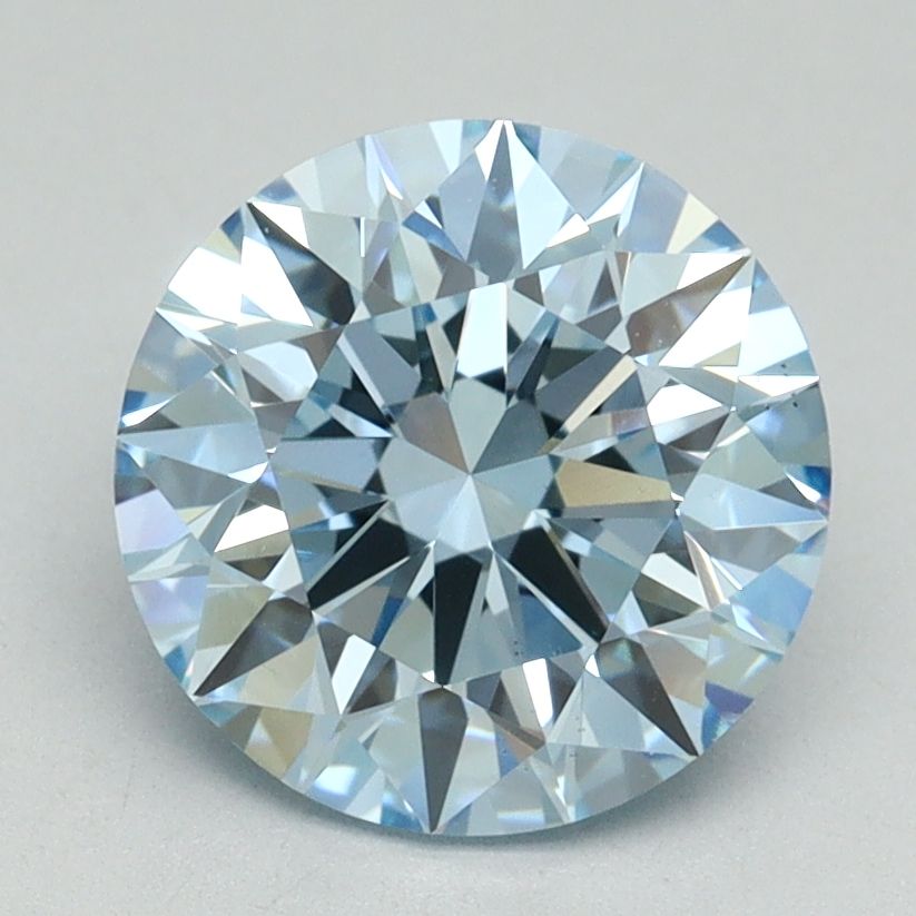 Lab-Grown ROUND Diamond - 2.45 Carat, Fancy Intense Blue Color, VS1 Clarity | Sustainable Luxury, Dazzling Brilliance | IGI | Certified LG636401527