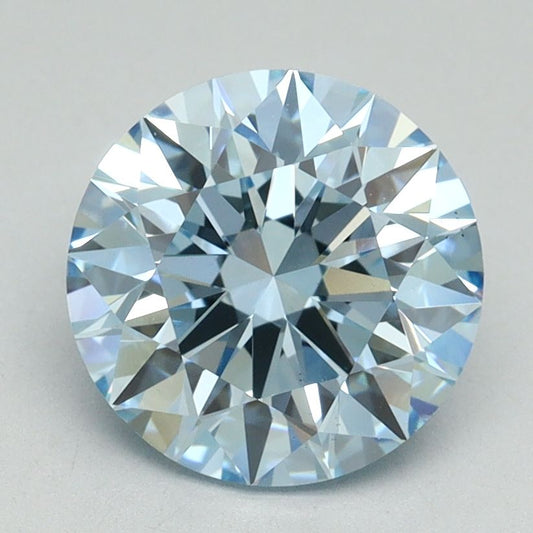 Lab-Grown ROUND Diamond - 2.45 Carat, Fancy Intense Blue Color, VS1 Clarity | Sustainable Luxury, Dazzling Brilliance | IGI | Certified LG636401527