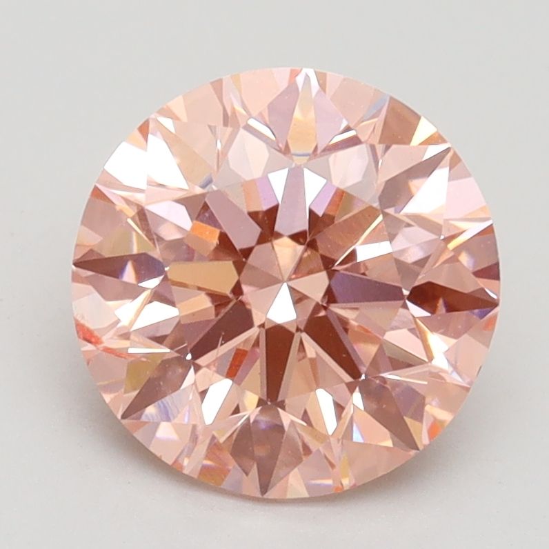 Lab-Grown ROUND Diamond - 2.24 Carat, Fancy Vivid Pink Color, SI1 Clarity | Sustainable Luxury, Dazzling Brilliance | IGI | Certified LG528225846