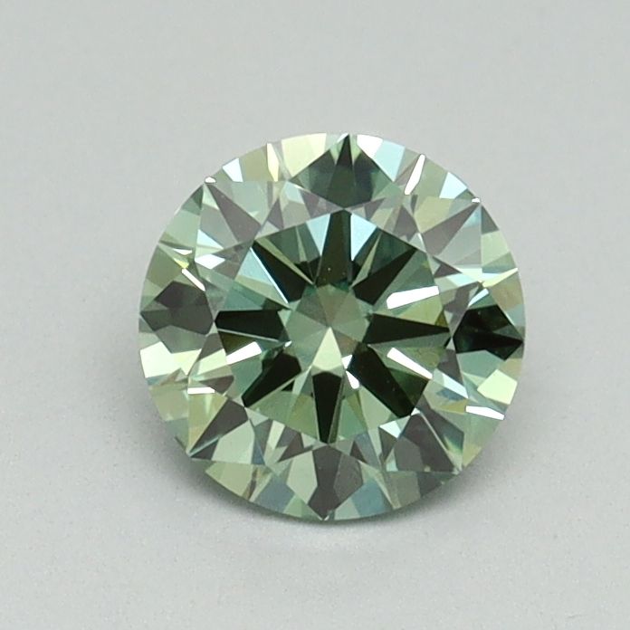 Lab-Grown ROUND Diamond - 0.7 Carat, Fancy Vivid Green Color, VVS2 Clarity | Sustainable Luxury, Dazzling Brilliance | IGI | Certified LG645405030