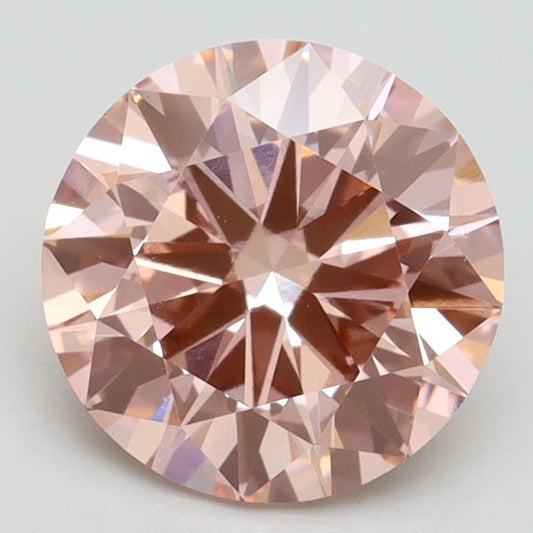 Lab-Grown ROUND Diamond - 2.11 Carat, Fancy Intense Pink Color, VS2 Clarity | Sustainable Luxury, Dazzling Brilliance | IGI | Certified LG532245319