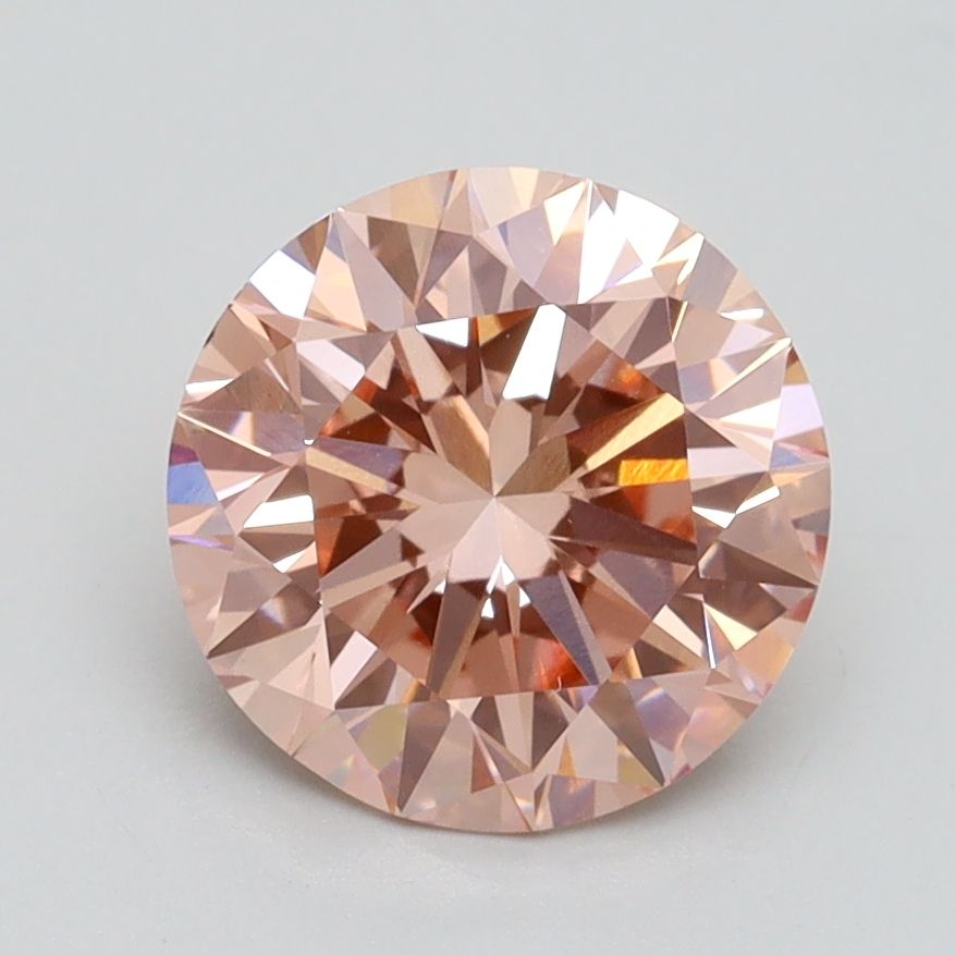 Lab-Grown ROUND Diamond - 2.01 Carat, Fancy Intense Pink Color, VS1 Clarity | Sustainable Luxury, Dazzling Brilliance | IGI | Certified LG538278889