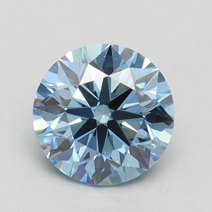 Lab-Grown ROUND Diamond - 1.09 Carat, Fancy Vivid Blue Color, VS1 Clarity | Sustainable Luxury, Dazzling Brilliance | IGI | Certified LG591360404