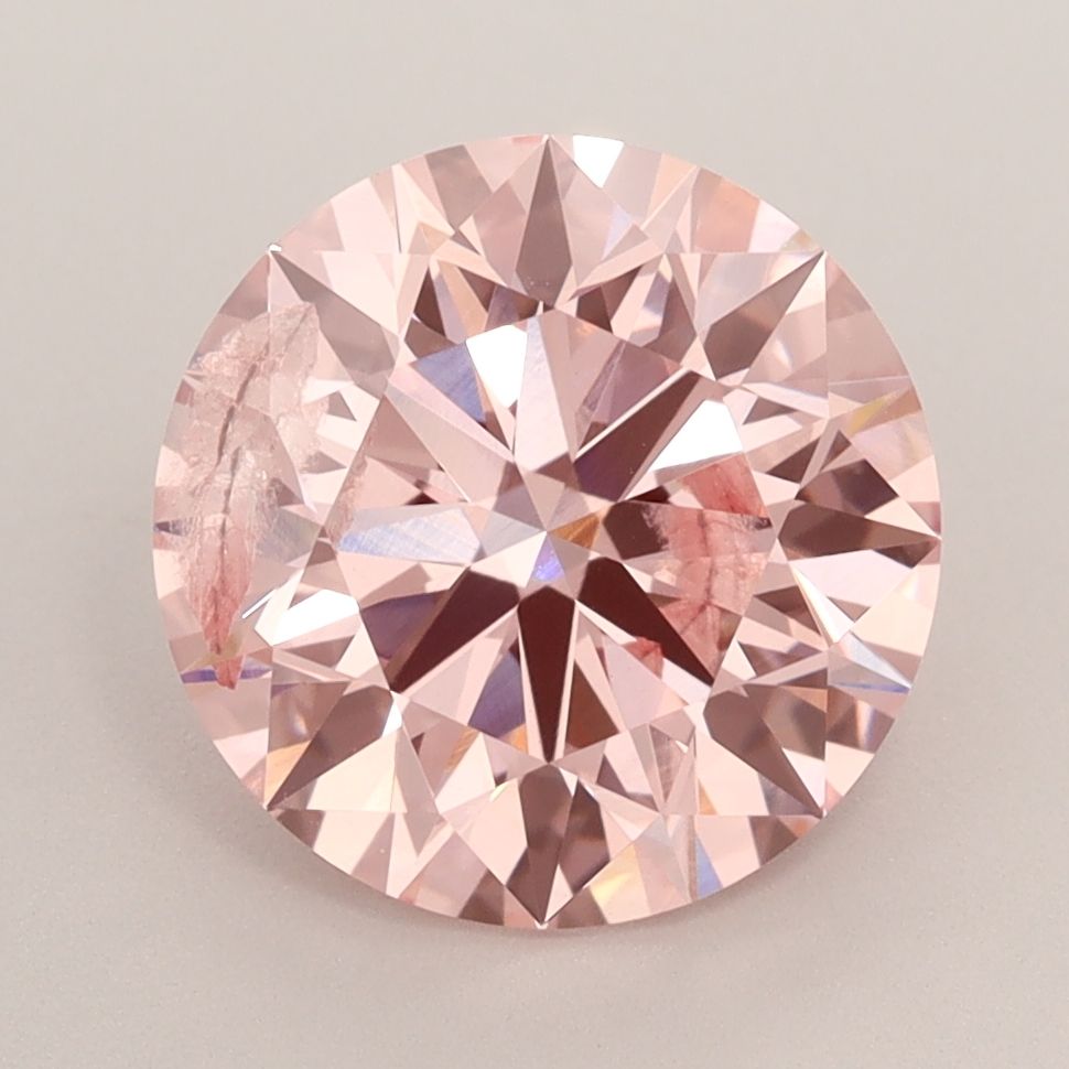 Lab-Grown ROUND Diamond - 3.05 Carat, Fancy Intense Pink Color, I1 Clarity | Sustainable Luxury, Dazzling Brilliance | IGI | Certified LG584354221