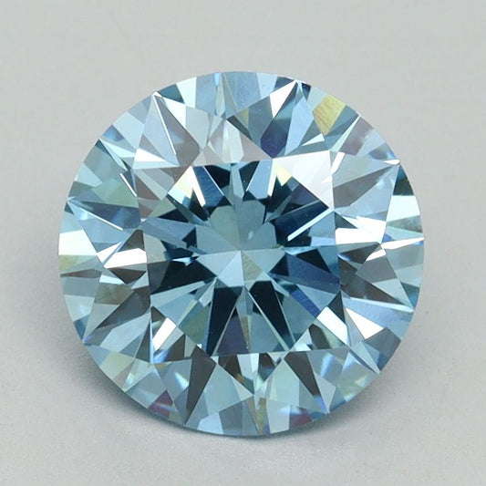 Lab-Grown ROUND Diamond - 2.22 Carat, Fancy Vivid Blue Color, VVS2 Clarity | Sustainable Luxury, Dazzling Brilliance | IGI | Certified LG645458802