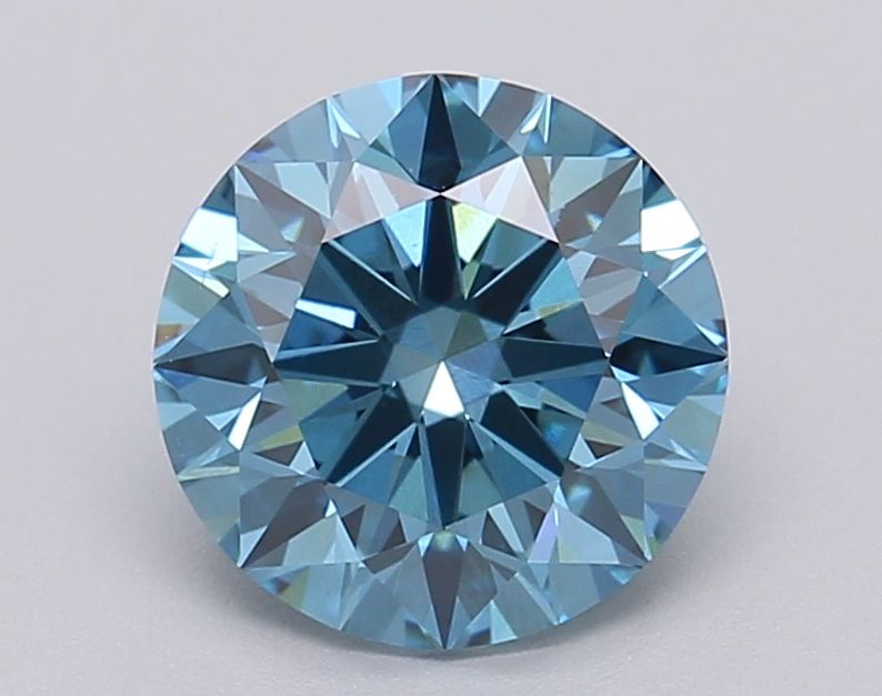 Lab-Grown ROUND Diamond - 1.48 Carat, Fancy Vivid Blue Color, VS2 Clarity | Sustainable Luxury, Dazzling Brilliance | IGI | Certified LG613349437