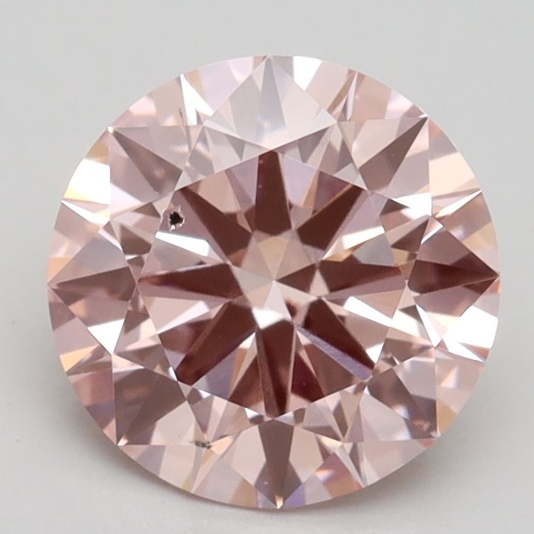 Lab-Grown ROUND Diamond - 2.2 Carat, Fancy Intense Pink Color, SI1 Clarity | Sustainable Luxury, Dazzling Brilliance | IGI | Certified LG532246682