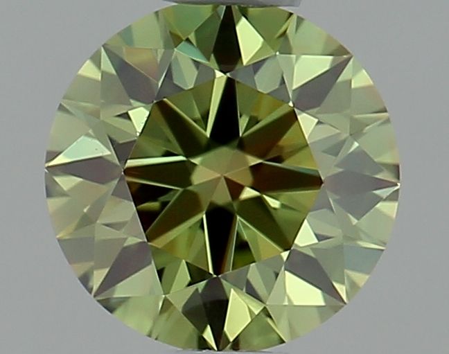 Lab-Grown ROUND Diamond - 0.7 Carat, Fancy Vivid Green Color, VS1 Clarity | Sustainable Luxury, Dazzling Brilliance | IGI | Certified LG642491362