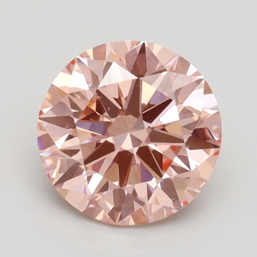 Lab-Grown ROUND Diamond - 2.09 Carat, Fancy Intense Pink Color, VS1 Clarity | Sustainable Luxury, Dazzling Brilliance | IGI | Certified LG533291274