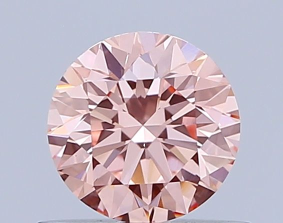 Lab-Grown ROUND Diamond - 0.61 Carat, Fancy Vivid Pink Color, VS1 Clarity | Sustainable Luxury, Dazzling Brilliance | IGI | Certified LG642472083