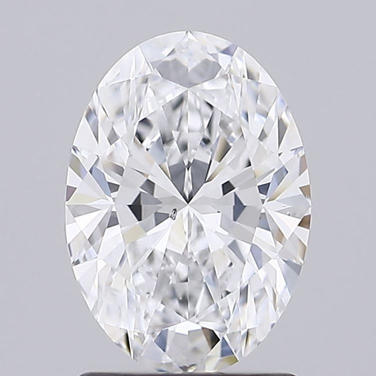 Lab-Grown OVAL Diamond - 1.6 Carats, D Color, SI1 Clarity - Sustainable Luxury and Dazzling Brilliance-GIA·Certified