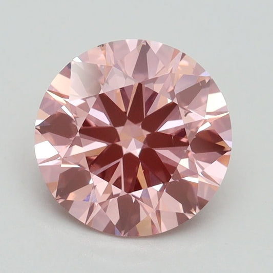 Lab-Grown ROUND Diamond - 1.93 Carat, Fancy Vivid Pink Color, SI1 Clarity | Sustainable Luxury, Dazzling Brilliance | IGI | Certified LG528229966