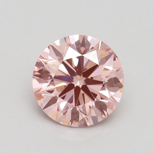 Lab-Grown ROUND Diamond - 1.37 Carat, Fancy Intense Pink Color, VS2 Clarity | Sustainable Luxury, Dazzling Brilliance | IGI | Certified LG529285545