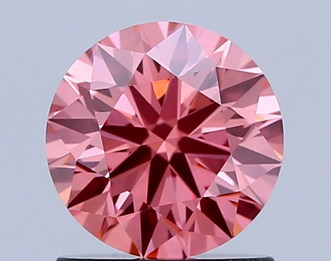 Lab-Grown ROUND Diamond - 1.02 Carat, Fancy Vivid Pink Color, VS2 Clarity | Sustainable Luxury, Dazzling Brilliance | IGI | Certified LG646473191