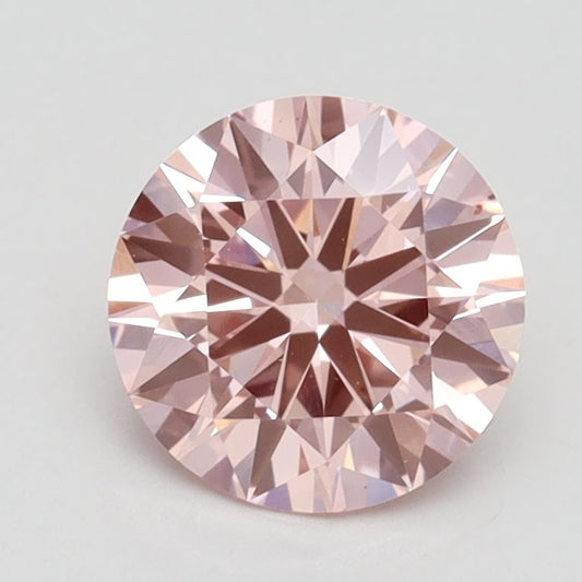 Lab-Grown ROUND Diamond - 1.42 Carat, Fancy Vivid Pink Color, VS2 Clarity | Sustainable Luxury, Dazzling Brilliance | IGI | Certified LG529285409