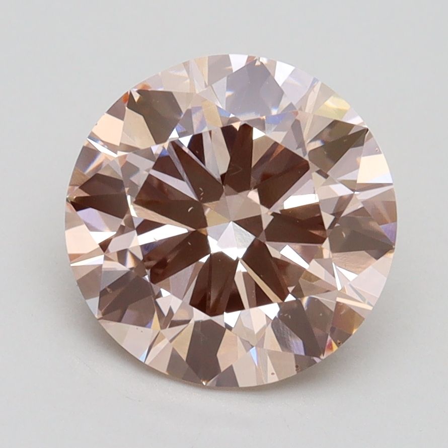 Lab-Grown ROUND Diamond - 2.46 Carat, Fancy Pink Color, VS1 Clarity | Sustainable Luxury, Dazzling Brilliance | IGI | Certified LG539238813