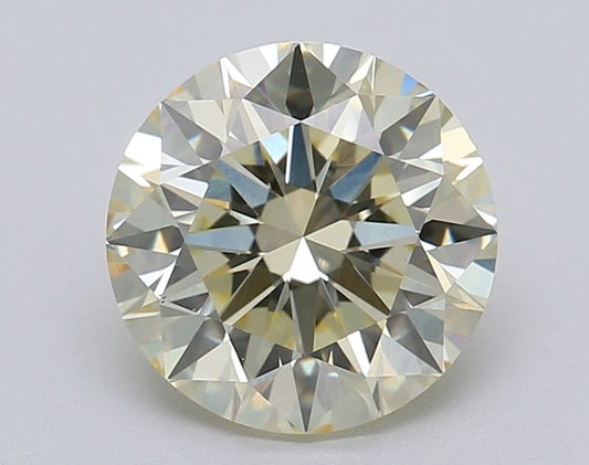 Lab-Grown ROUND Diamond - 2.04 Carat, Fancy Yellow Color, VS1 Clarity | Sustainable Luxury, Dazzling Brilliance | IGI | Certified LG611372094